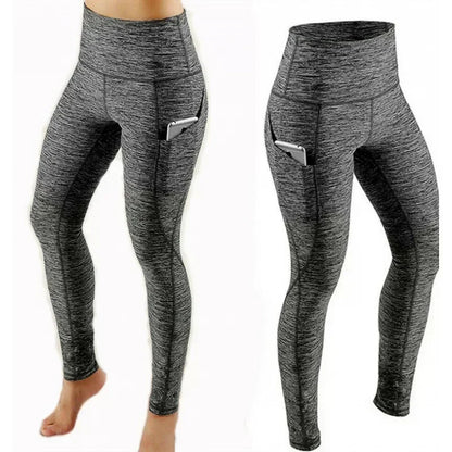 High Waist Legging Pockets Fitness Bottoms Running Sweatpants for Women Quick-Dry Sport Trousers Workout Yoga Pants 2023 NEW