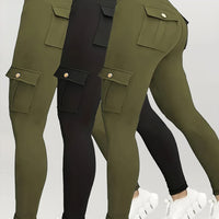 Olive green + black + olive green