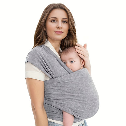 Soft & Lightweight Youngsters Sling - Adjustable, Breathable Hands-Free Carrier for Youngsters and Youngsters - Easy to Clean Polyester in Gray/Ivory, Young Youngsters