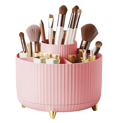 Makeup Brush Storage Box 360° Rotating Pen Holder Cup