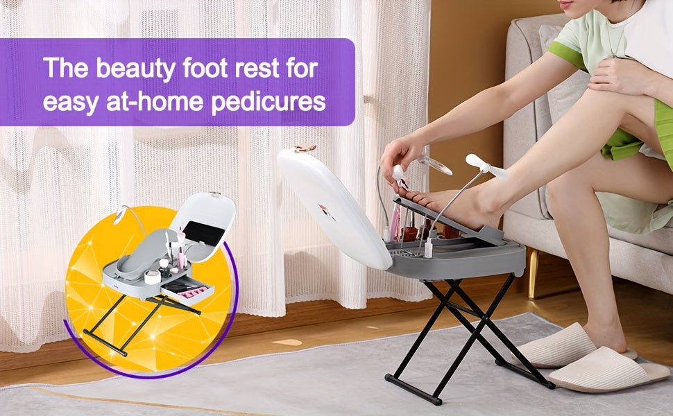 USLADYFONG Pedicure Stool The Pedicure Tools For Easy At-Home Pedicures Adjustable Pedicure Foot Rest