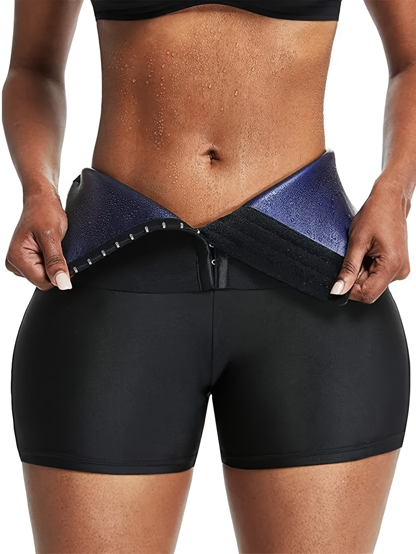 Women's sports high-waisted buttock control sports shorts