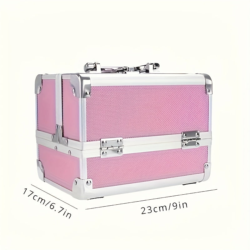 Professional Aluminum Alloy Makeup Case with Mirror