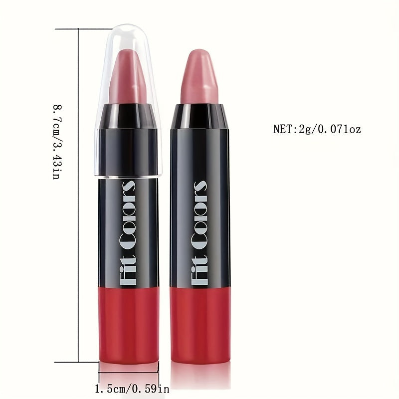 Matte Lipstick, Easy Coloring Lipliner, Durable Easy Coloring Moisturizing Lipstick