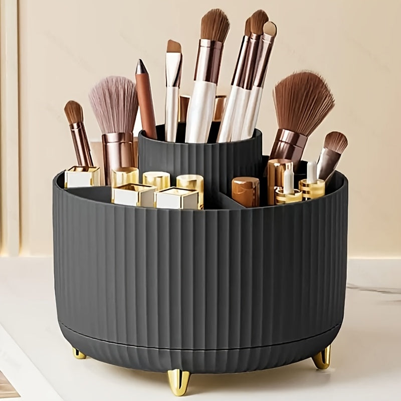 Makeup Brush Storage Box 360° Rotating Pen Holder Cup