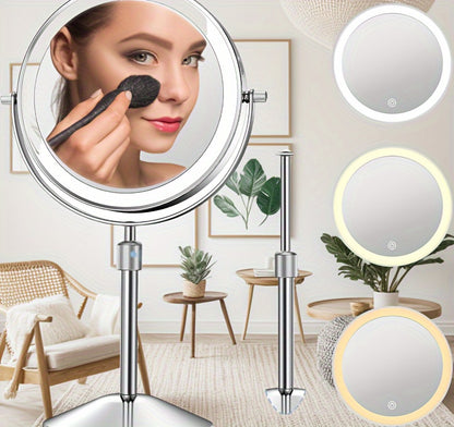 Makeup Mirror With Lights And Magnification